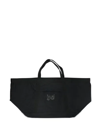 Needles Quilted Butterfly-patch Tote Bag In Black