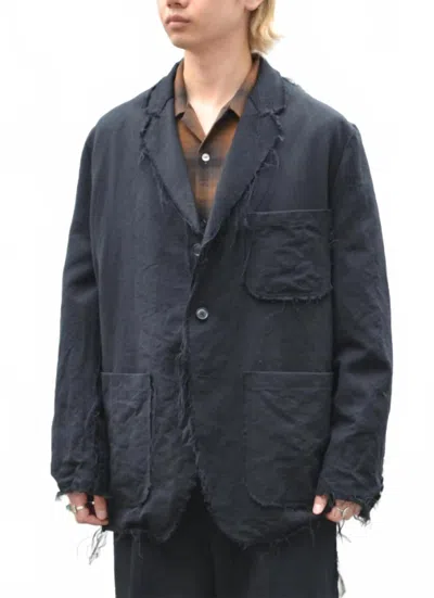 Needles Raw Edge Button Jacket In Black In Multi