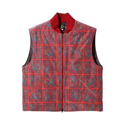 Pre-owned Needles R.c. Down Vest 'red' | Men's Size M