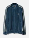 Needles R.c Track Jacket - Velour In Blue