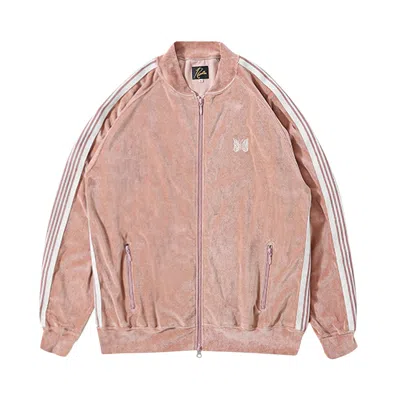 Pre-owned Needles R.c. Velour Track Jacket 'old Rose' | Pink | Men's Size M