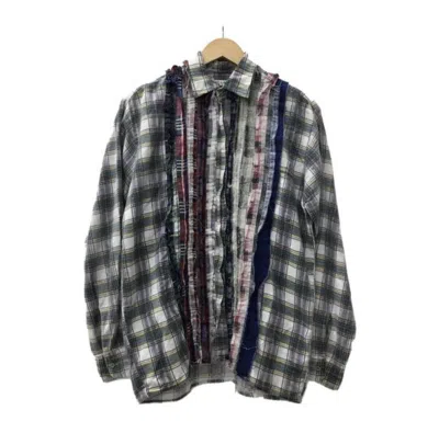 Pre-owned Needles Rebuild By  Flannel Shirt Size M In Multicolor