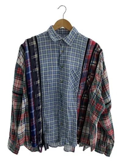 Pre-owned Needles Rebuild Flannel In Blue