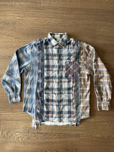 Pre-owned Needles Rebuild Reflection 7 Cuts Flannel