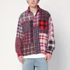 Needles Red Check Pattern Patchwork Shirt In Print