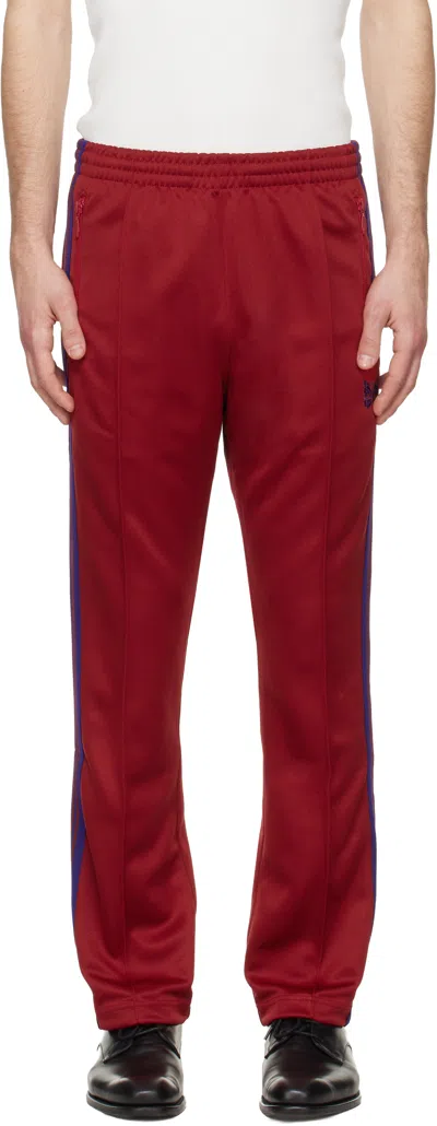 Needles Red Narrow Track Pants