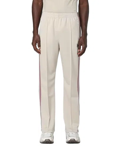 Needles Relaxed-fit Polyester Jogger Pants With Zippered Pockets In Neutral