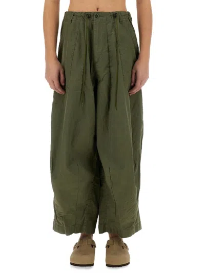 Needles Relaxed Wide Fit Pants In Olive