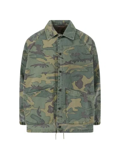 Needles Reversible Camouflage-pattern Jacket In Green