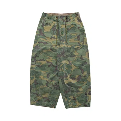 Pre-owned Needles Reversible H.d. Pants 'camo' | Green | Men's Size M