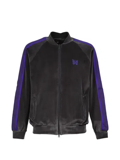 Needles Rib Collar Track Jacket In Black