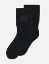 Needles Rib Socks In Black
