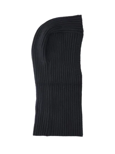 Needles Ribbed Knit Balaclava In Black