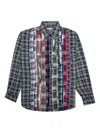 Needles Ribbon-flannel Patchwork Shirt In Multi