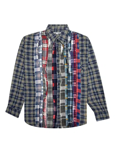 Needles Ribbon-flannel Patchwork Shirt In Multi