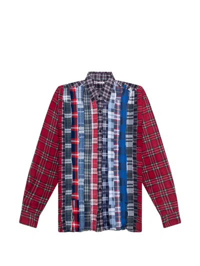 Needles Ribbon Flannel Shirt In Red