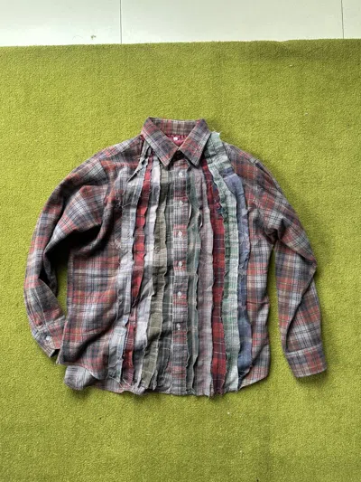 Pre-owned Needles Ribbon Rebuild Flannel In Red