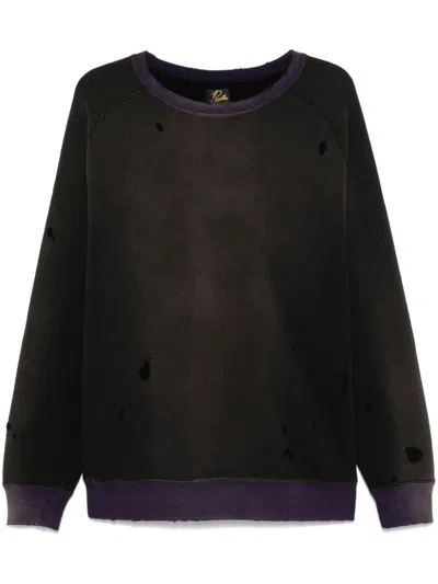 Needles Ripped Sweatshirts In Multicolor