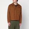 Needles Rust-coloured Jacket With Logo In Brown