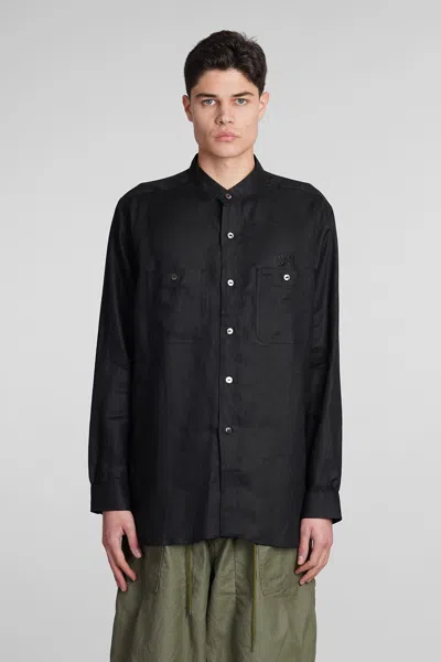 Needles Shirt In Black Linen