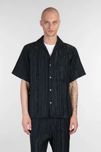 Needles Shirt In Green Rayon In Black