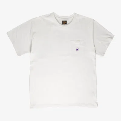 Needles Short Sleeve Crew Neck Tee In White