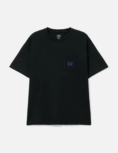 Needles Short Sleeves Pocket T-shirt - Cotton Jersey In Black