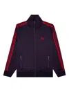 Needles Side-stripe Butterfly-embroidered Jacket In Purple