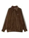 Needles Side-stripe Polo Shirt In Brown