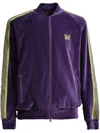 Needles Purple Rib Collar Track Jacket In Purple