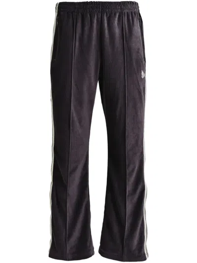 Needles Brown Boot-cut Track Pants In B-dk.brown