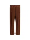 Needles Poly Smooth Logo Boot-cut Pants In Brown