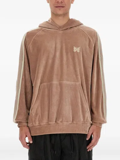 Needles Plush Oversized Sweatshirt In Brown