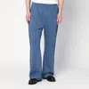 Needles Slate Blue Jogging Pants With Fringes In Blue