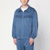 Needles Fringed Sweatshirt With Elastic Cuffs And Pockets In Blue