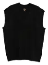 Needles Sleeveless Wool Gilet In Black