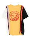 Needles Slogan-print T-shirt In Yellow