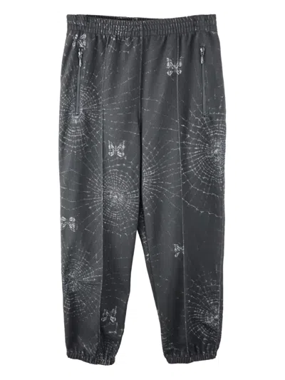 Needles Spider-web Butterfly Trousers In Black