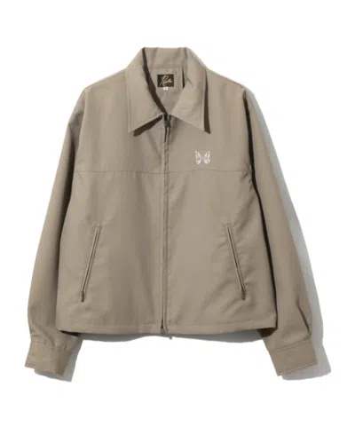 Needles Sport Lightweight Zip Jacket In Brown