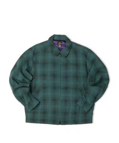NEEDLES SPORT WOOL BLEND COLLARED CASUAL JACKET