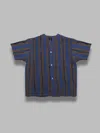 Needles S/s V-neck Shirt In Blue