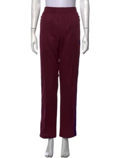 Pre-owned Needles Straight Leg Pants In Burgundy