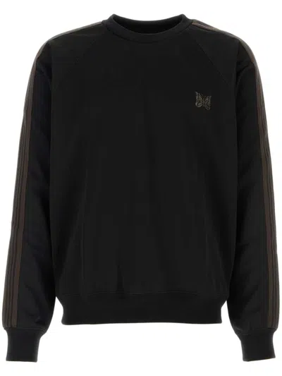 Needles Stripe-detail Sweatshirt In Black