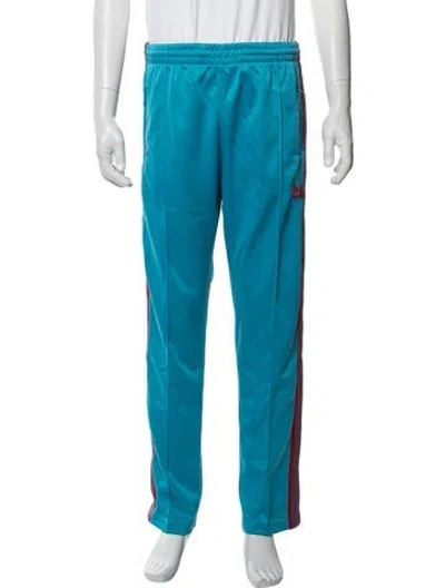 Pre-owned Needles Striped Athletic Pants In Blue
