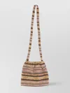Needles Striped Canvas Messenger Bag
