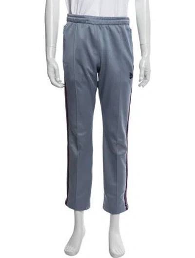 Pre-owned Needles Striped Crochet Trim Lounge Bottoms In Blue