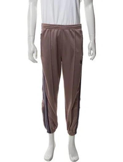 Pre-owned Needles Striped Embroidered Accent Lounge Bottoms In Pink