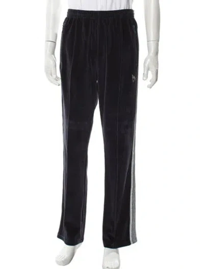 Pre-owned Needles Striped Glitter Accents Lounge Bottoms In Blue