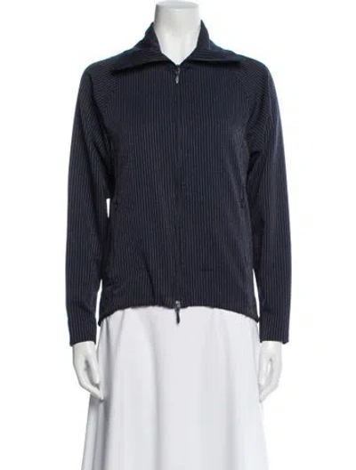 Pre-owned Needles Striped Jacket In Blue