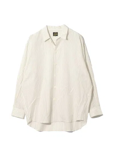 Needles Striped Long-sleeve Shirt In Neutral